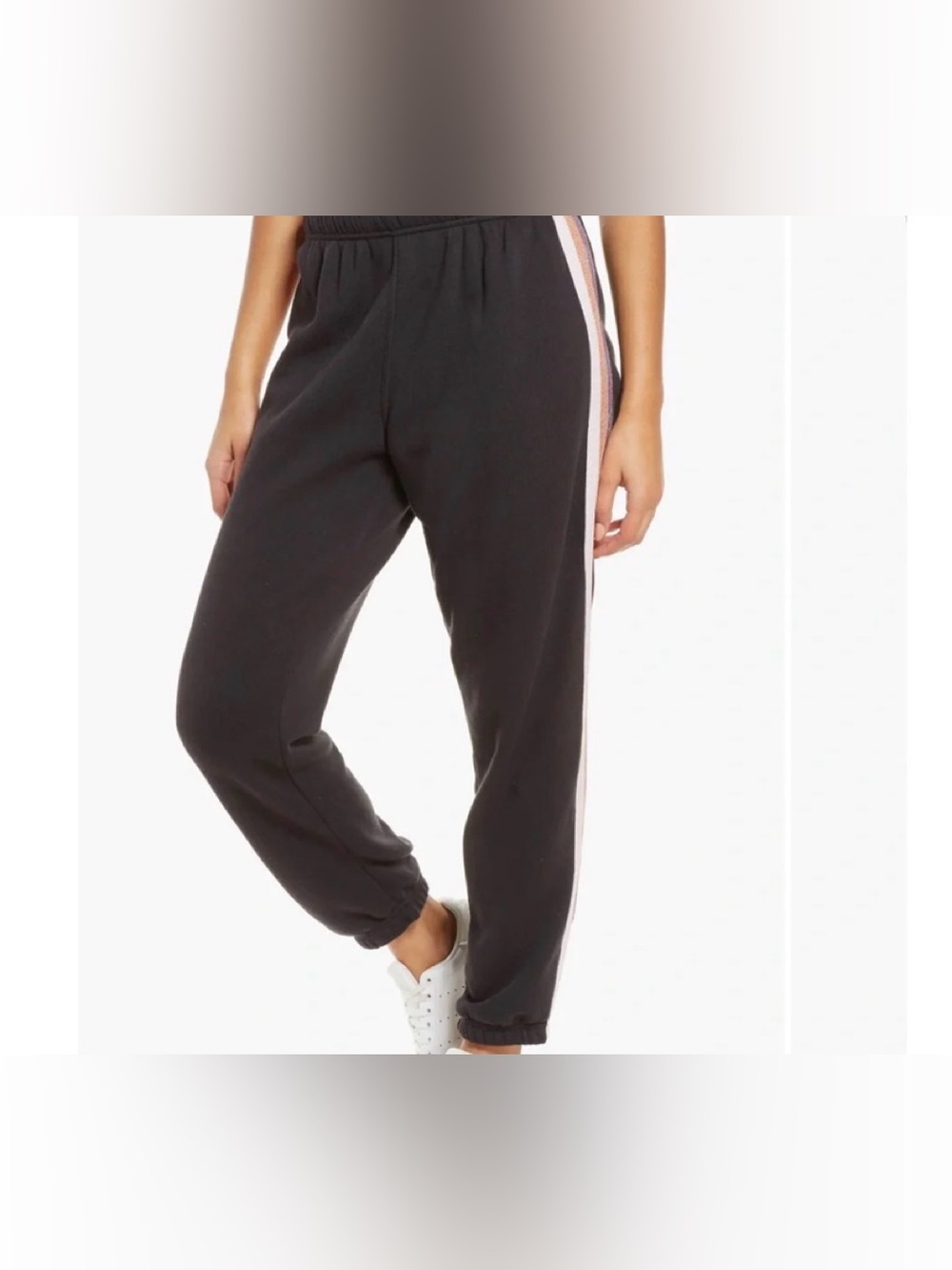 Spiritual Gangster Striped Sessions Sweatpants Glitter Size S